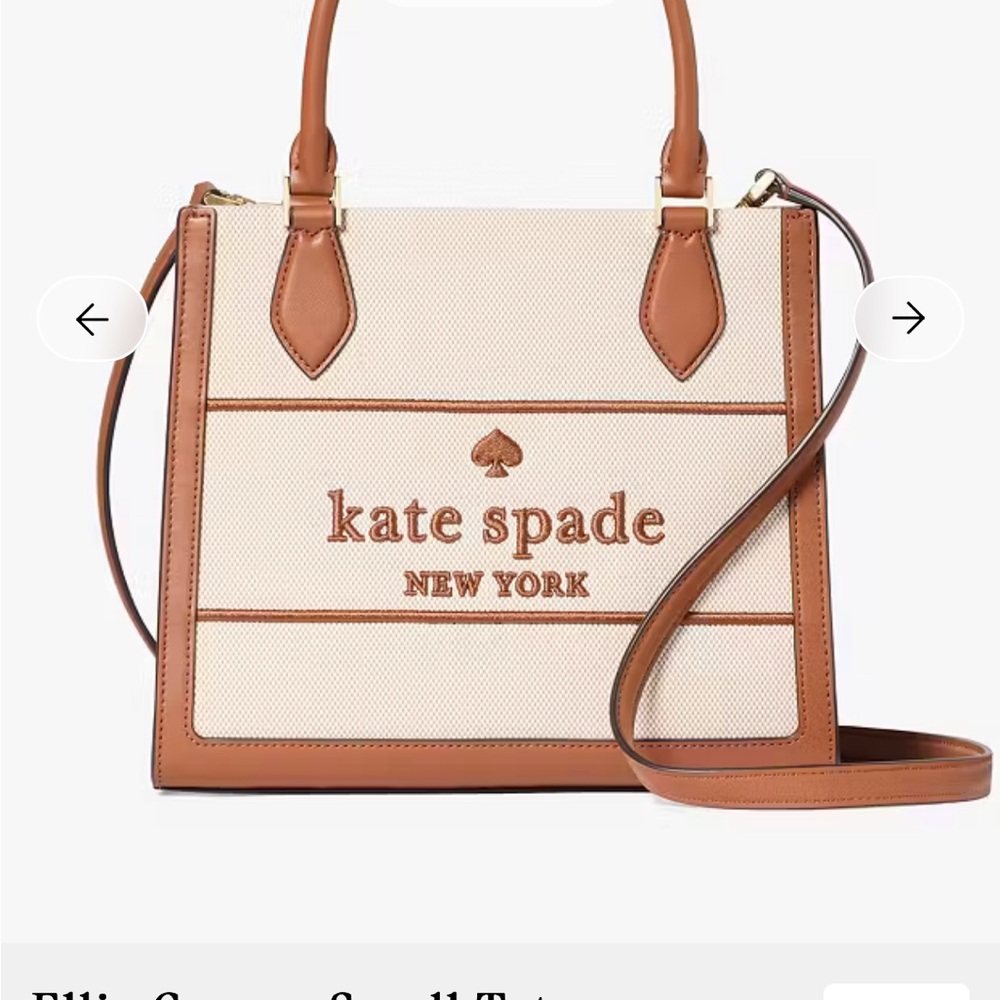 NWT Kate Spade ♠️ Light Orange & Cream Satchel Purse 👜